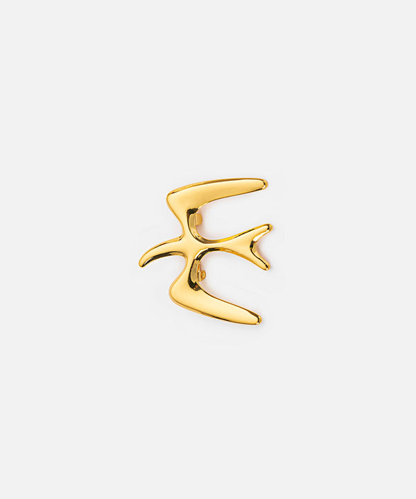 Ipekyol Bird Figured Brooch Gold