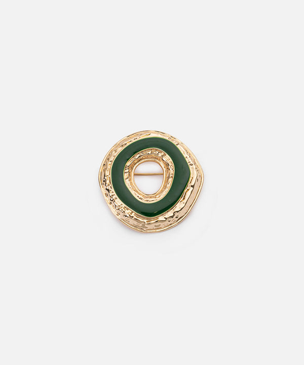 Ipekyol Contrast Resin Brooch Green