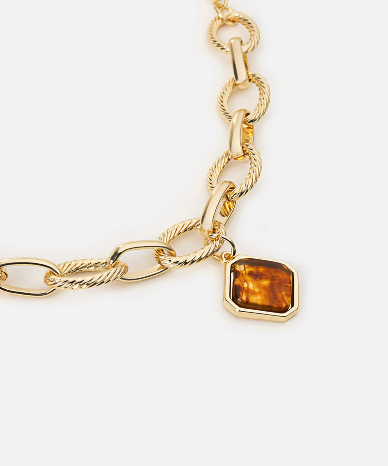 Ipekyol Metal Bracelet With Resin Tip Gold