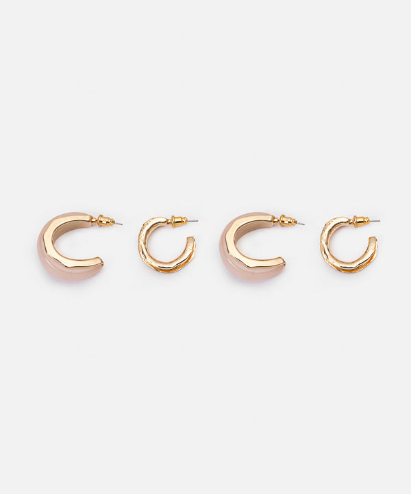 Ipekyol Double Earring Set Gold
