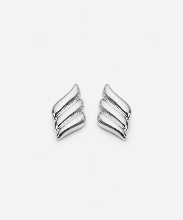 Ipekyol Textured Metal Earrings Silver