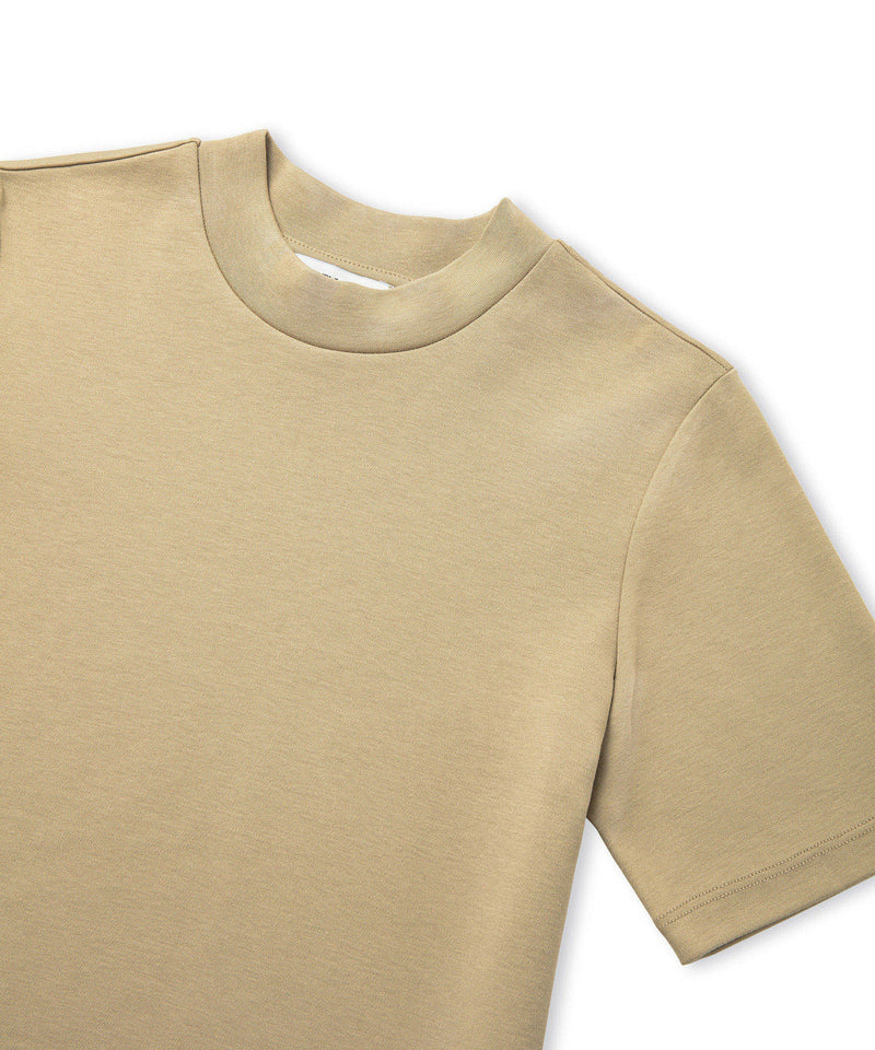 Ipekyol Basic High Collar T-Shirt Natural