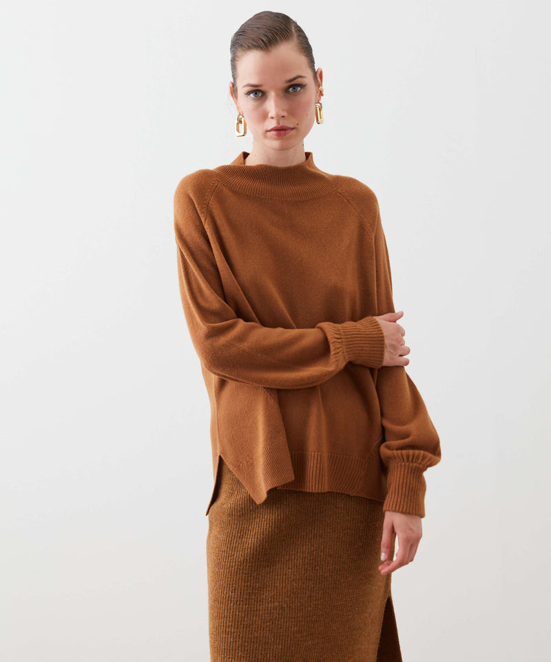 Ipekyol Slit Detail Knit Skirt Caramel