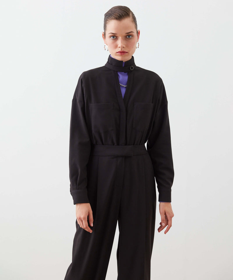 Ipekyol Front-Keyhole Detail Jumpsuit Black