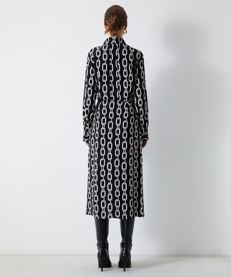 Ipekyol Chain Pattern Dress Black