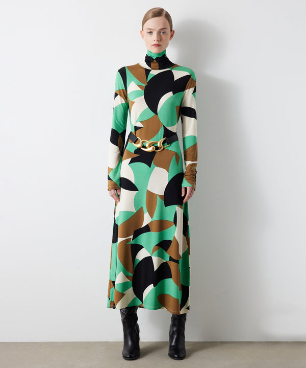 Ipekyol Patterned Midi Dress Green