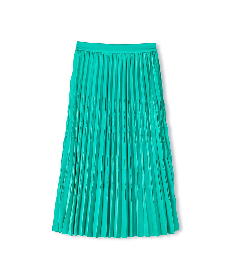 Ipekyol Solid Pleated Midi Skirt Turquse