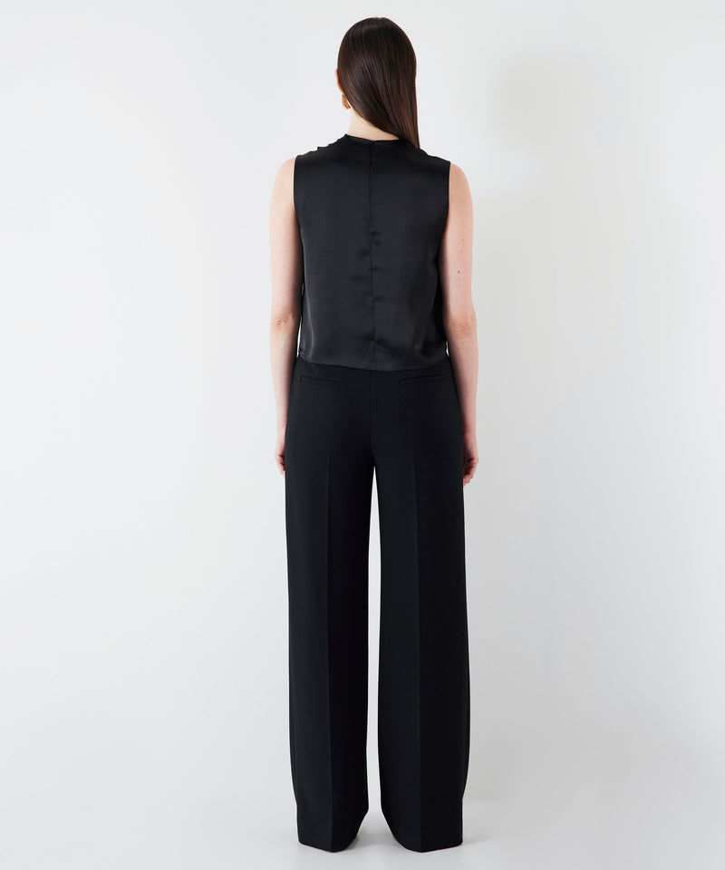 Ipekyol Draped High Neck Blouse Black