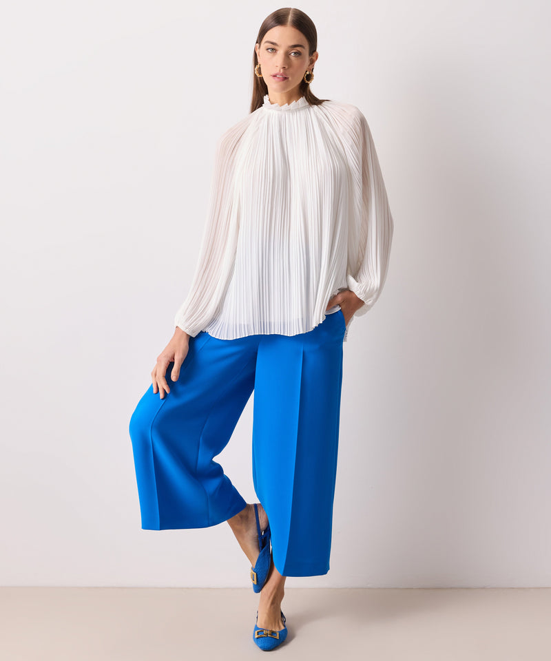 Ipekyol Detailed Collar Pleated Blouse White