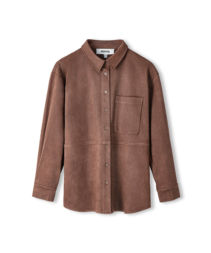 Ipekyol Suede Shirt Old Rose