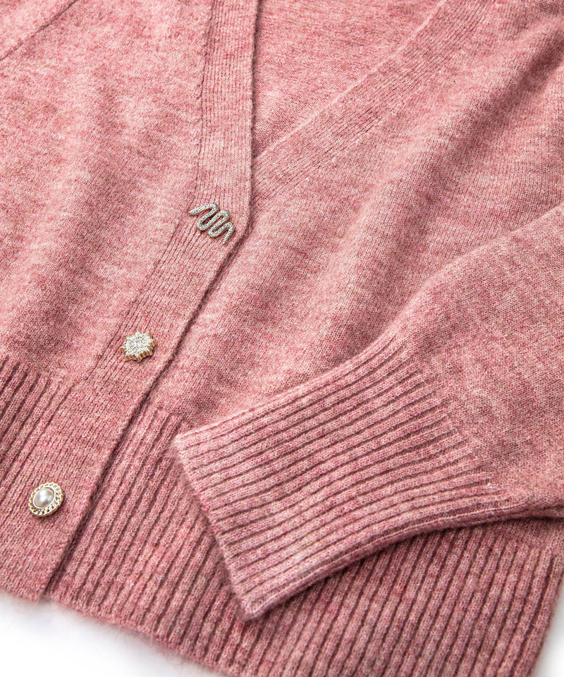 Ipekyol Mixed Button Cardigan Pink