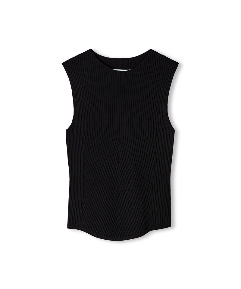 Ipekyol Sleeveless Ribbed Knitwear Black