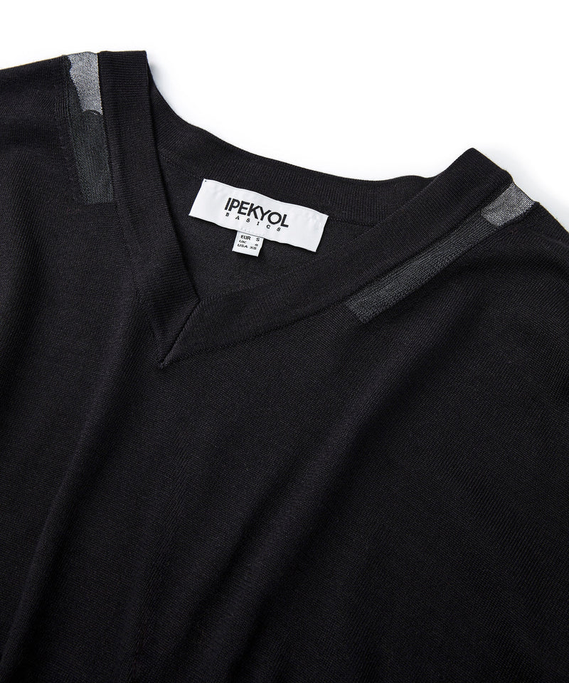 Ipekyol Transparent Striped Knitwear Black