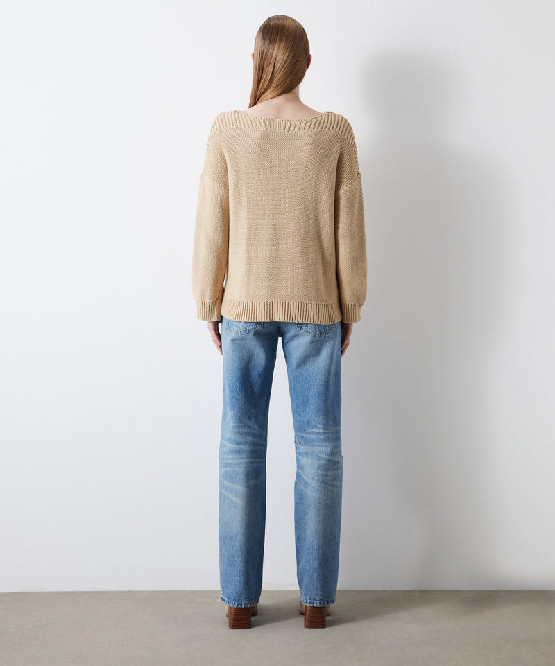 Ipekyol Sequin-Embroidered Knitwear Natural