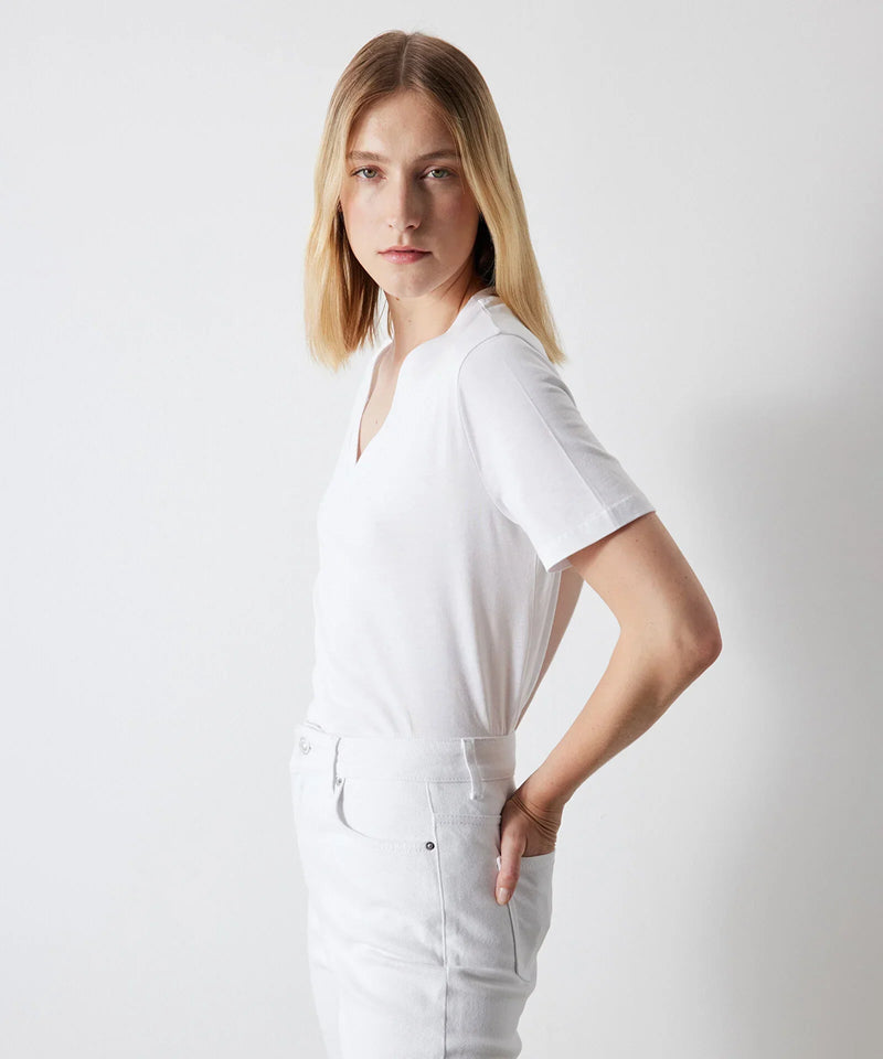 Ipekyol Basic V-Neck T-Shirt White