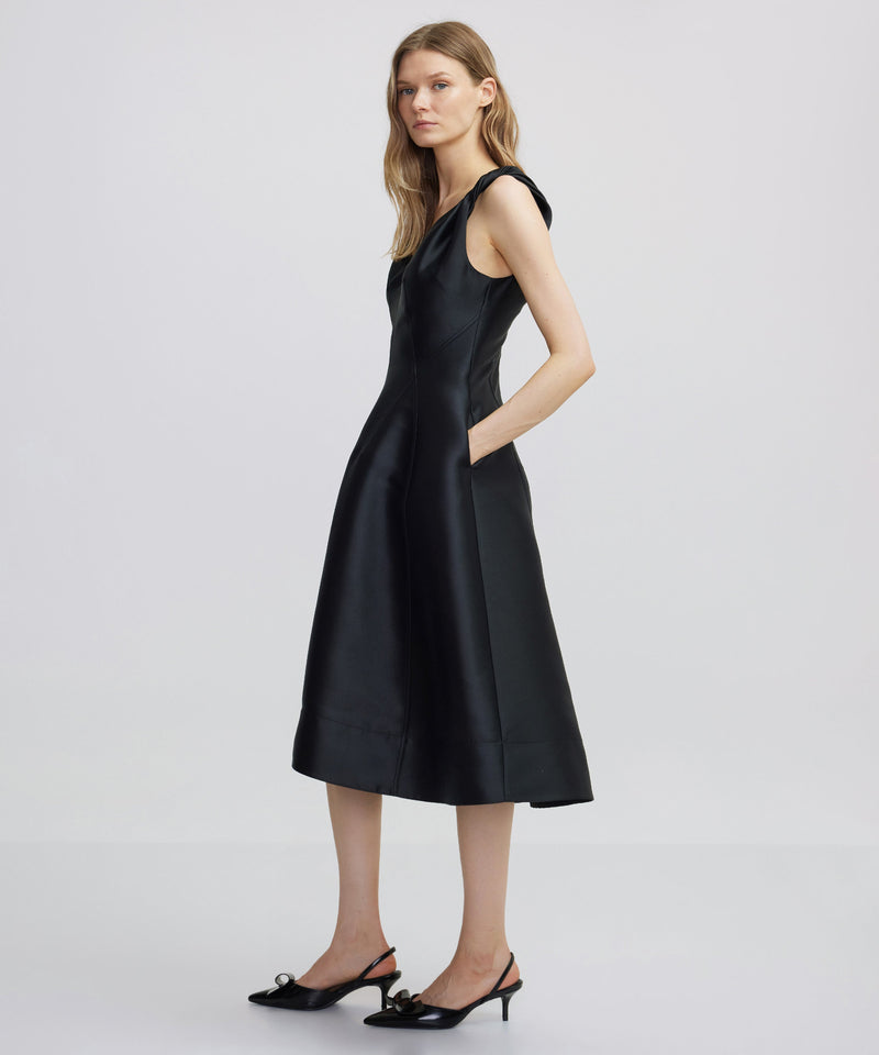 Ipekyol Flounce Midi Dress Black