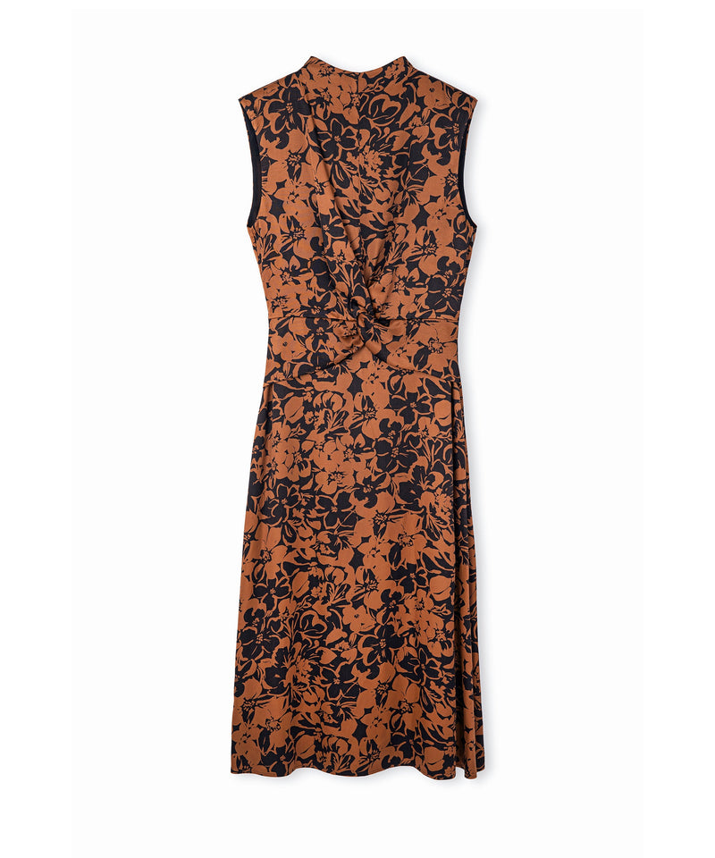 Ipekyol Patterned Midi Dress Caramel