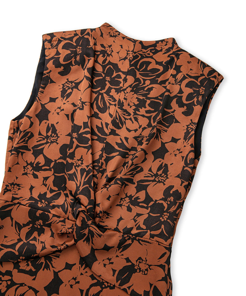 Ipekyol Patterned Midi Dress Caramel