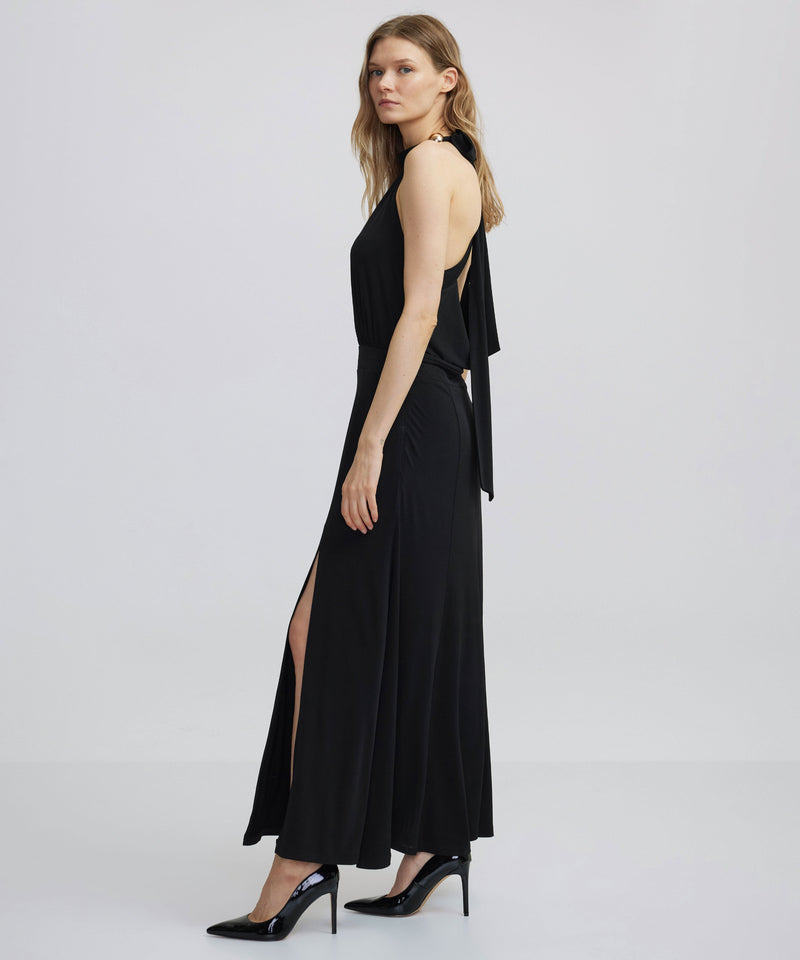 Ipekyol Halter Neck Maxi Dress Black