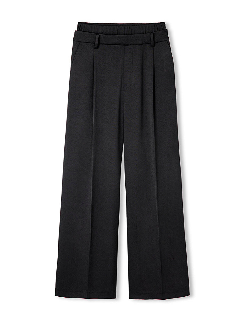 Ipekyol Double Layer Waist Detailed Trousers Black