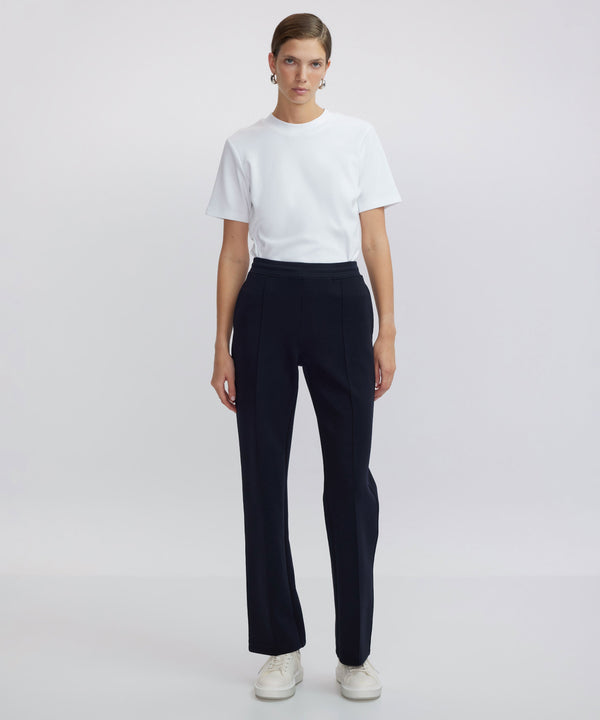 Ipekyol Elasticated Waist Solid Trousers Navy