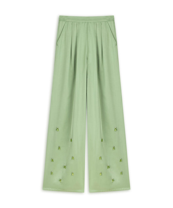 Ipekyol Embellished Detail Trousers Light Green