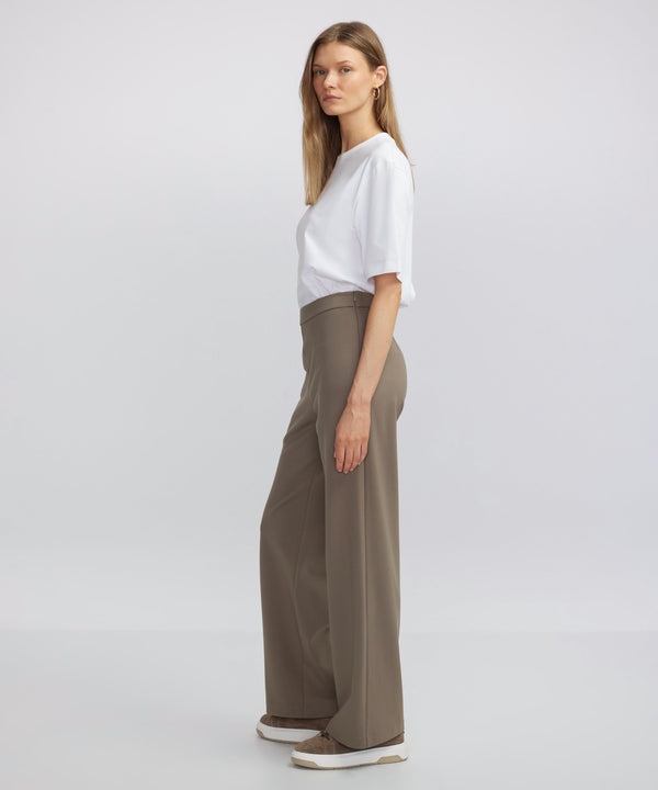 Ipekyol Flare Fit Knitted Trousers Mink