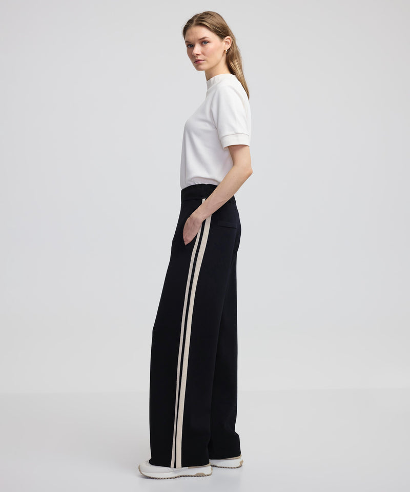 Ipekyol Contrast Stripe Trousers Black