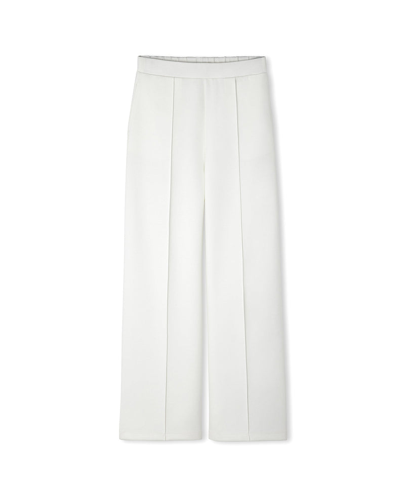 Ipekyol Ribbed Wide Leg Fit Trousers Ecru