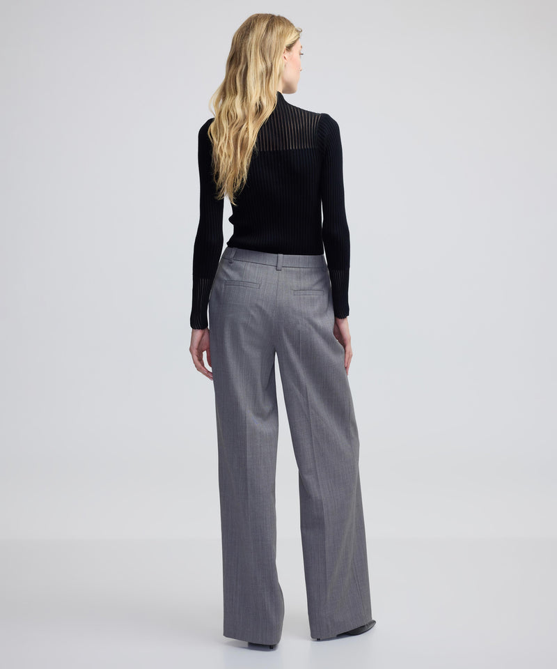 Ipekyol Pleated Wide Leg Fit Trousers Mink