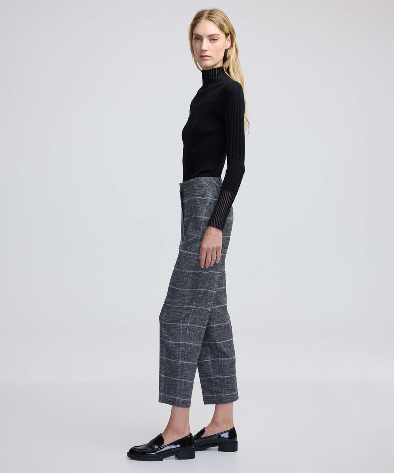 Ipekyol Plaid Pattern Trousers Grey