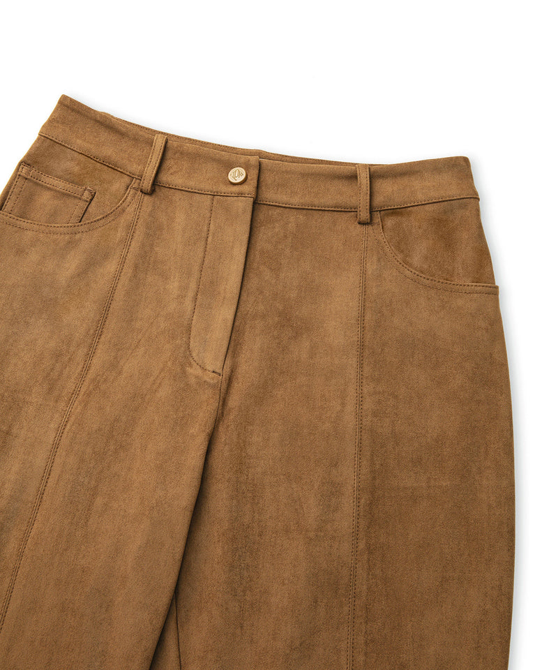 Ipekyol Suede Look Trousers Camel