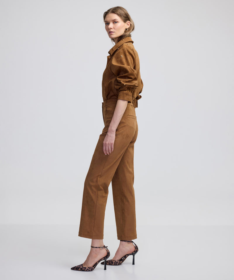 Ipekyol Suede Look Trousers Camel