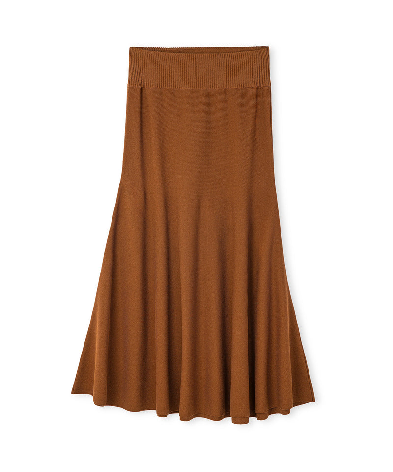 Ipekyol Flounce Knit Skirt Caramel