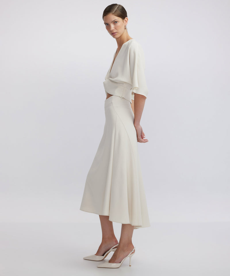 Ipekyol Flounce Midi Skirt Off White