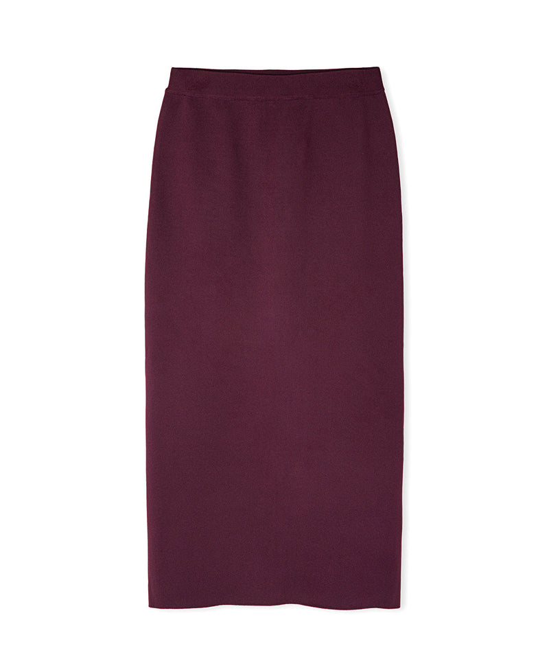 Ipekyol Straight Cut Midi Skirt Bordoux