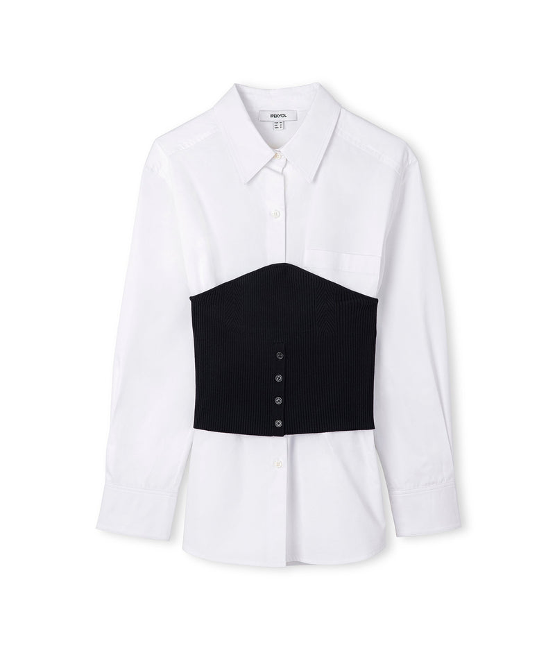 Ipekyol Shirt With Removable Tricot Corset White