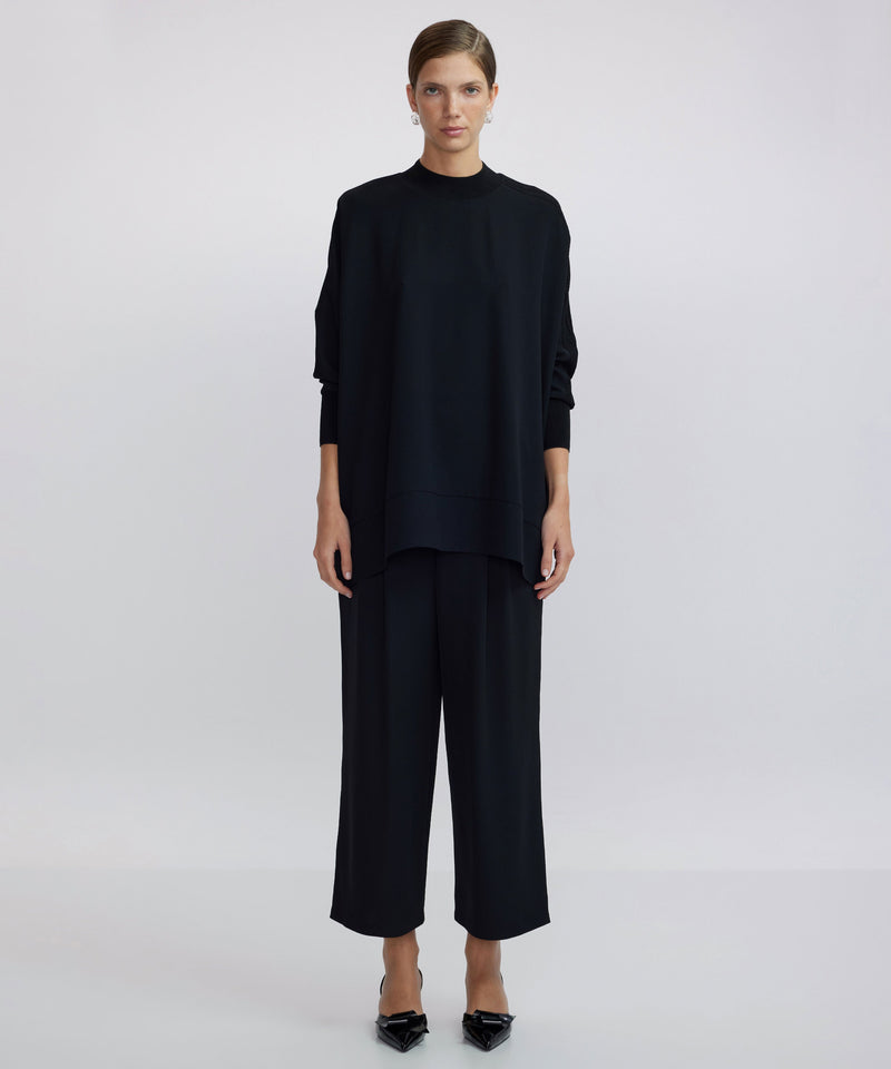 Ipekyol Knitted Mix Oversize Blouse Black