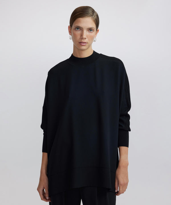 Ipekyol Knitted Mix Oversize Blouse Black