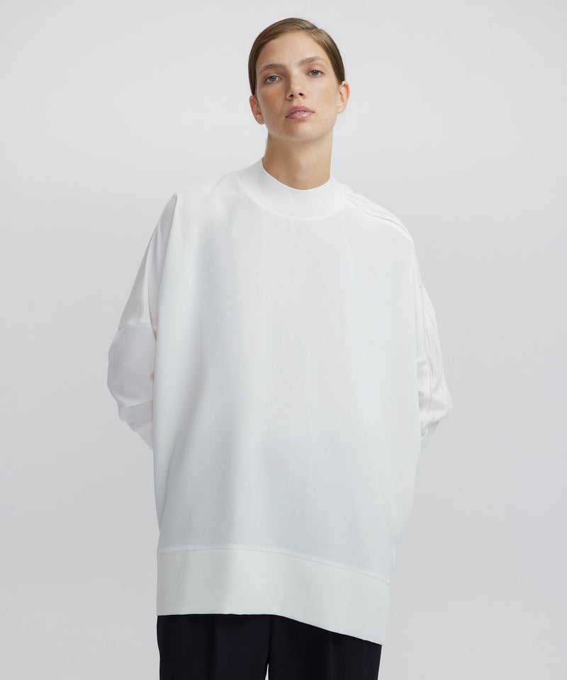 Ipekyol Knitted Mix Oversize Blouse Off White