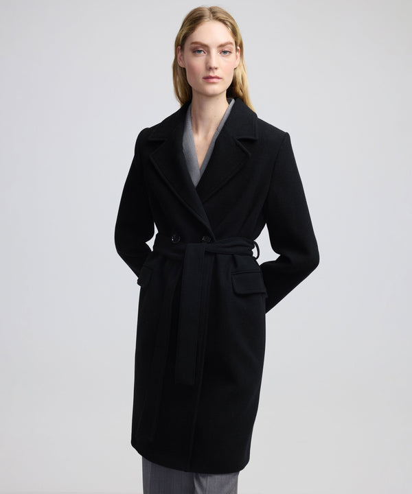 Ipekyol Belted Double Breasted Coat Black