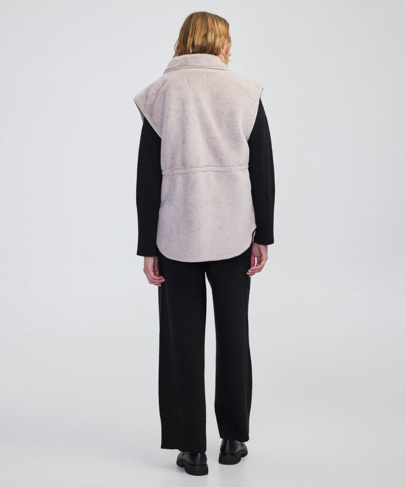 Ipekyol Faux Fur Vest Light Grey