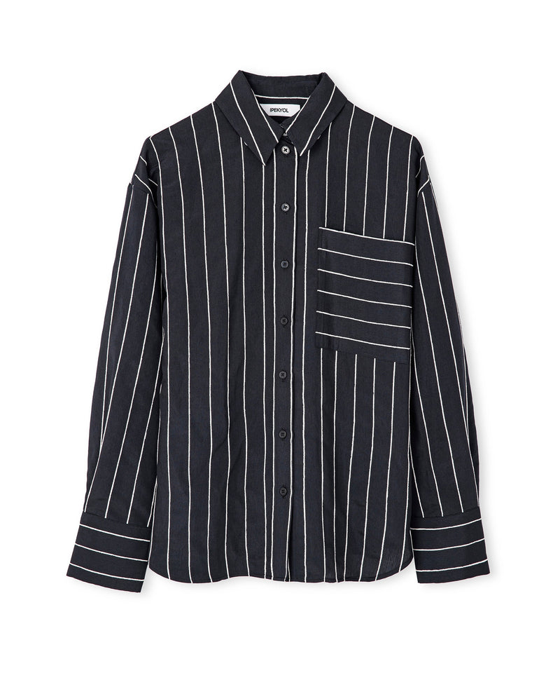 Ipekyol Striped Shirt Black