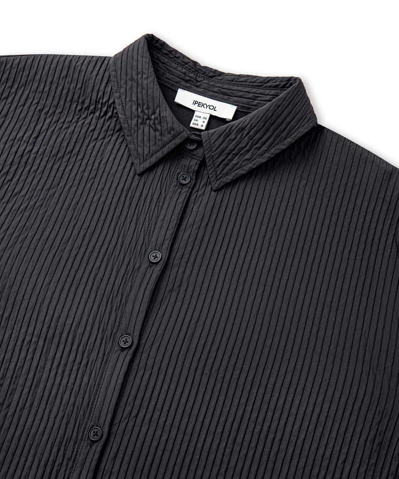 Ipekyol Textured Oversize Shirt Black