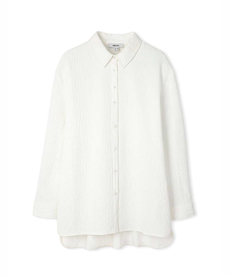 Ipekyol Textured Oversize Shirt Off White