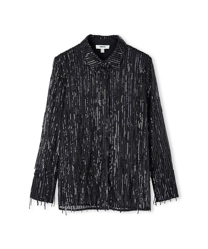 Ipekyol Sequined Shirt Black