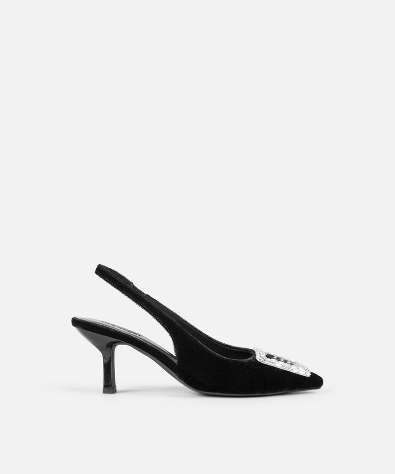 Ipekyol Crystal Stone Accessory High Heels Black