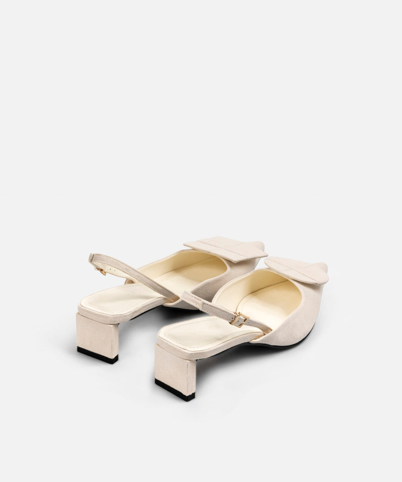 Ipekyol Asymmetrical Figured High Heels Beige