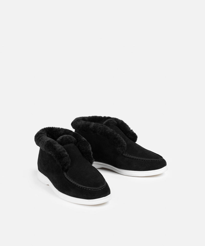 Ipekyol Faux Fur Trimmed Boots Black