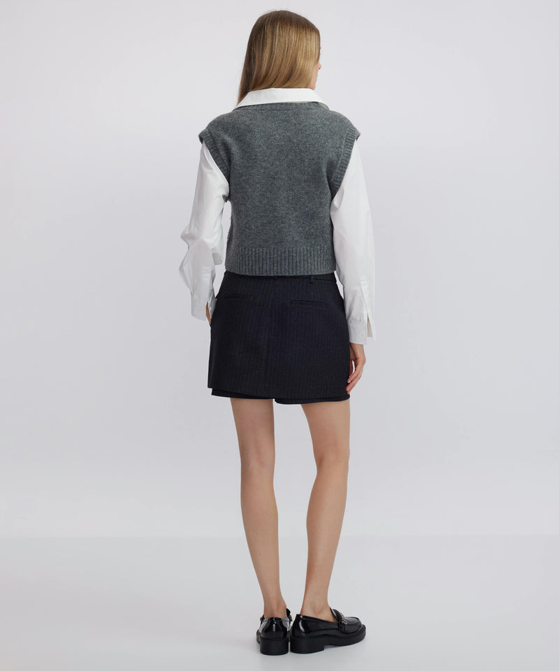 Ipekyol Two-Piece Form Mix Knitwear Grey Melange